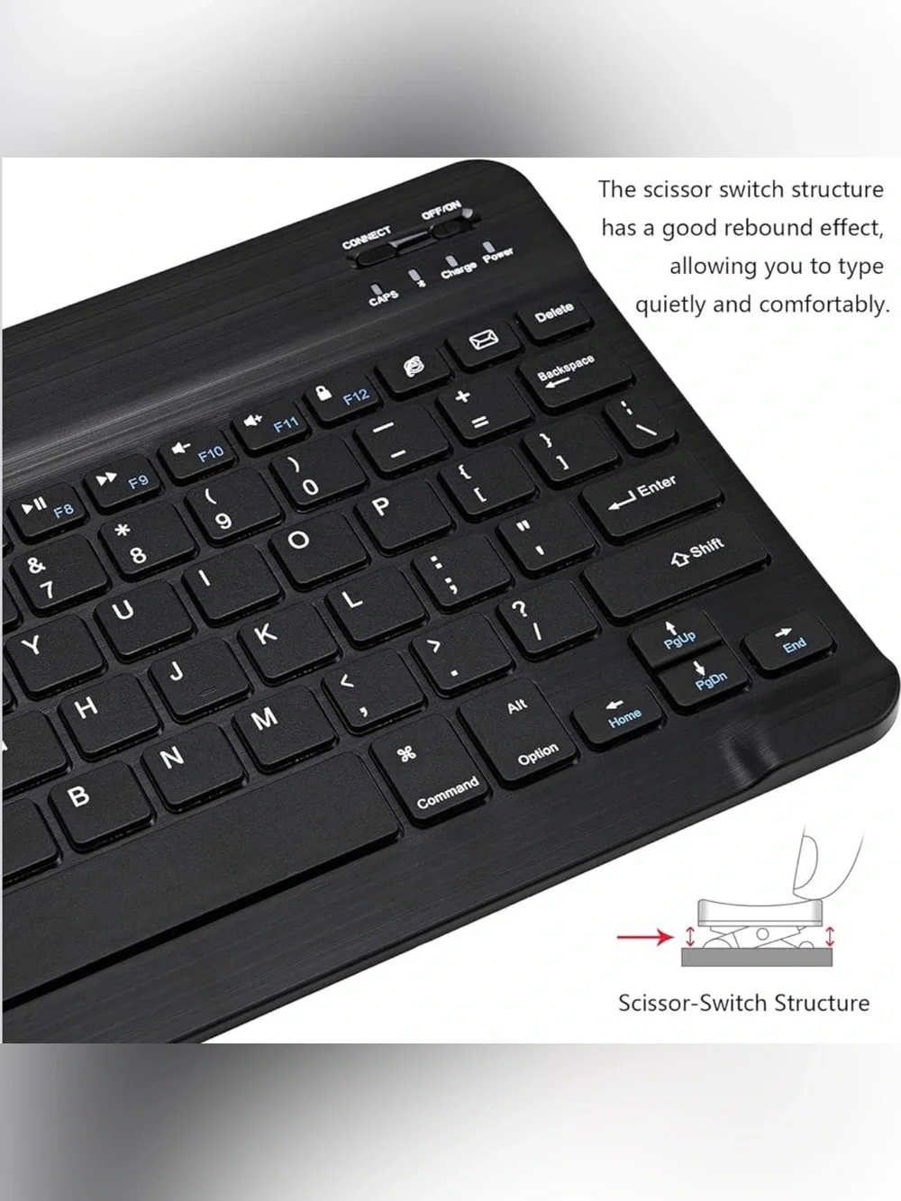 Wireless Bluetooth Tablet Keyboard Case - Black